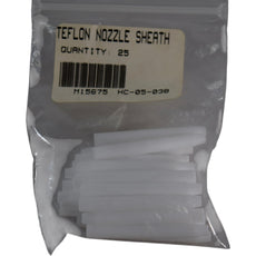 Pack of 25 NEW Teflon Nozzle Sheath 1-3/4'' OAL Sanitary