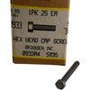 Pack of 25 NEW BRIKKSEN B-0933A4-805X12 Hex Head Cap Screws 5/35