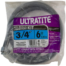 NEW Southwire Ultratite Liquidtight Flexible Non-Metallic PVC Conduit Whip 3/4'' x 6FT