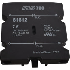 NEW Mars 61612 780 1 N/O - 1 N/C Auxiliary Switch (30-60 Amp)