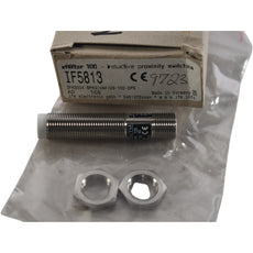 NEW ifm efector IF5813 Sensor, Proximity, M12 Inductive, 4mm Range, 10-36VDC, PNP-NO, M12