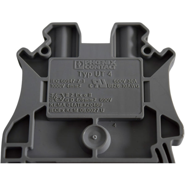 NEW Phoenix Contact Typ UT 4 IEC 60947-7-1 1000V Terminal Block – VB ...