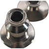 Lot of 3 Stainless Steel Sanitary Parts Fittings Clamps