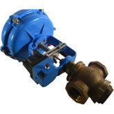 Powers Process 593WM150STMS46RS Flowrite II Heavy Duty Bronze Control Valve 3-Way Mixing 1-1/2''