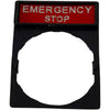 Lot of 11 Emergency Stop Legend Plate 22mm