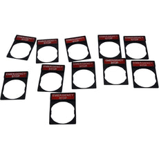 Lot of 11 Emergency Stop Legend Plate 22mm