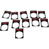 Lot of 11 Emergency Stop Legend Plate 22mm