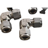 Lot of 5 NEW Swagelok 316-VD3 90 Deg Fittings 0.375'' 3/8''