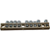 Lot of 9 CMC 4-14 CU9AL Ground Bar Terminals
