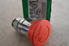NEW Schneider Electric ZB4BS844 Emergency Stop Push-Button, Twist - Reset, 22mm Mount, 40mm Head