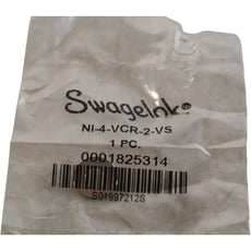 NEW Swagelok NI-4-VCR-2-VS Nickel VCR Face Seal Fitting, 1/4 in. Unplated Gasket, Non-Retained Style