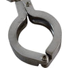 Lot of 2 Sanitary Stainless Hose Clamps 1-21/32''