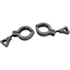 Lot of 2 Sanitary Stainless Hose Clamps 1-21/32''