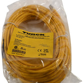 NEW Turck PSG 3M-10 U0135-5 Cordset, M8 Male to Cut-end, Yellow, 3 cond., 10 meters, PVC