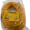 NEW Turck PSG 3M-10 U0135-5 Cordset, M8 Male to Cut-end, Yellow, 3 cond., 10 meters, PVC