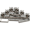 Lot of 42 NEW Siemens 8WH2030-0AF00 Terminal, spring-loaded terminal, three-tier, through-type terminal, 2.5 mm�, gray