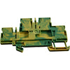 Pack of 22 NEW Weidm�ller 1547680000 Terminal Block Connector 4 Position Ground, Earth Green, Yellow 12-28 AWG