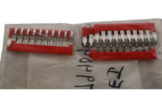 Lot of 6 NEW Weidm�ller 1794040000 10 Position Terminal Block, Cross Connection Jumper Flat Pins