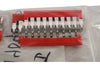 Lot of 6 NEW Weidm�ller 1794040000 10 Position Terminal Block, Cross Connection Jumper Flat Pins