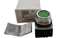 NEW Siemens 52PA8A3F Command 52 Non-Illuminated Pushbutton, 30 mm, 2NO Contact, Green