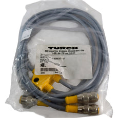 NEW TURCK VB2-RS 4.4T-0.5/2RK 4T-1/1 QD Cable Cordset