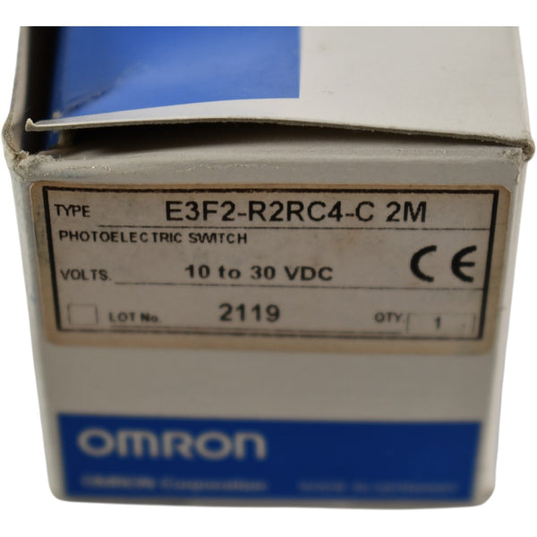 NEW Omron E3F2-R2C4-C 2M Photoelectric Sensor 10-30 VDC – VB Industrial ...