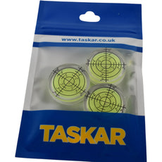 NEW Taskar 32mm Round Bullseye Precision Spirit Level Bubble (3 Pack)