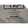 NEW Pack of 5 Clevis Pin 300 Series Stainless Steel 1/4 x 1-7/8 15-035