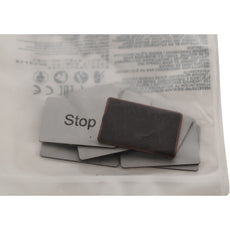 Pack of 9 NEW Siemens 3SU1900-0AD81-0DS0 Labeling plate for snapping on or gluing on label holder