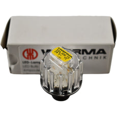 NEW Werma 956-300-75 LED Bulb, Permanent, 24VAC/DC, 29mm, B15D, Yellow