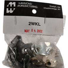 NEW Hammond 2WKL enclosure latch, replacement, keylocking, 1/4-turn wing handle, 1-point