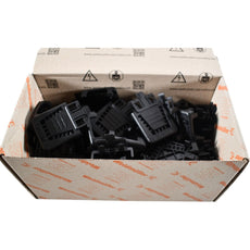 Pack of 25 NEW Weidmuller 1563200000 RSV1,6 ZE18 BK BX PCB plug-in connector, Accessories, Strain relief, black, Number of poles: 18
