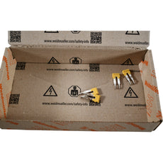 Pack of 4 NEW Weidm�ller 1693800000 2 Position Terminal Block, Cross Connection Jumper Flat Pins