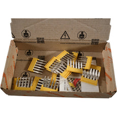Pack of 20 NEW Weidm�ller 1608900000 6 Position Terminal Block, Cross Connection Jumper Flat Pins