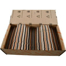 Pack of 49 NEW Weidm�ller 2428510000 A3T 2.5 Terminal Block Connector 6 Position Feed Through Beige 12-28 AWG