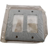 NEW Hubbell SS262 2Gang Wall Plate, Decorator, Standard - 302/304 Stainless Steel