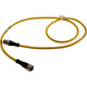 NEW Banner Engineering DEE2R-53D Cordset, M12 Straight, Female to Male, 5 Pin, 3 ft, Yellow PVC, DEE2R Series