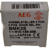NEW AEG BMK3S 910-159-558 Selector Switch 3 POS