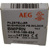 NEW AEG BMP-RN 910-159-534 E-STOP PUSHBUTTON - TWIST TO RELEASE - 40MM HEAD