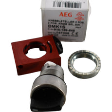 NEW AEG BMK-1S 910-159-548 TWO POSITION SELECTOR SWITCH MAINTAINED 22MM - METAL