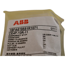 NEW ABB CE4P-10R-11 E-Stop, Pushbutton, Non-Illuminated, 1 No + 1 Nc, Pull Release 40mm 1SFA619551R1071