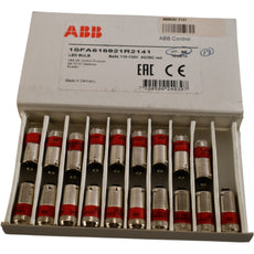 Pack of 19 NEW ABB 1SFA616921R2141 Led Bulb Ka2-2141Red - Rated Voltage 110-130 Vac/Dc