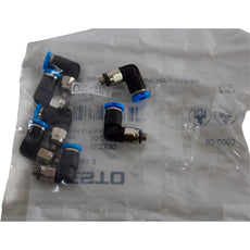 Lot of 7 NEW FESTO 153330 QSML-M3-3 L CONNECTOR PUSH IN FITTING