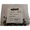 Pack of 100 NEW Wago 216-244 FERRULE; SLEEVE FOR 1.5 MM / AWG