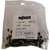 Pack of 100 NEW Wago 216-244 FERRULE; SLEEVE FOR 1.5 MM / AWG