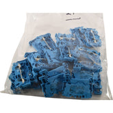 Lot of 21 NEW Wago 2004-1204 Terminal Block Connector 2 Position Feed Through Blue 10-14 AWG
