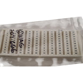 Lot of 2 NEW Wago 209-666 Connector Label, Snap In For 5mm Wide Terminal Blocks