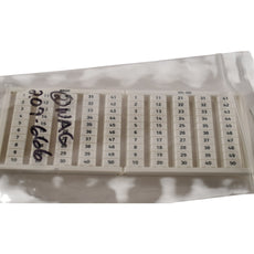 Lot of 2 NEW Wago 209-666 Connector Label, Snap In For 5mm Wide Terminal Blocks