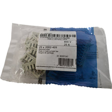 Pack of 25 NEW Wago 2002-409 9 Position Terminal Block, Cross Connection Jumper Flat Pins