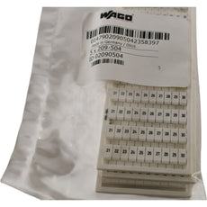 Pack of 5 NEW Wago 209-504 Connector Label, Snap In For 5mm Wide Terminal Blocks